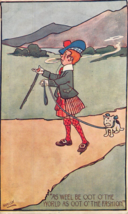 Come Weel Be Oot World Oot O Il FASHION-1904 Cibo Laddie-Artist Hamish Cartolina - £7.49 GBP