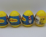 Lot of 4 Dr. Seuss Jumbo Plastic Eggs 40 Tattoos New Sealed - $13.36