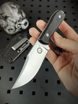 Little Flames Fixed Blade Knife Integrated D2 Steel + Micarta Outdoor Bushcraft - £45.34 GBP