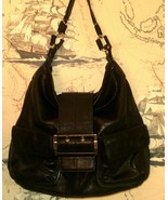 Michael Kors Black Slouchy Soft Leather Hobo Bag - £46.98 GBP