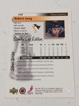 Robert Lang Pittsburgh Penguins 2000 Upper Deck Stanley Cup Silver Script Card - £0.76 GBP