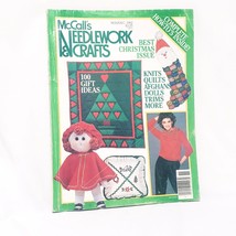 McCall&#39;s Needlework &amp; Crafts Magazine Nov/Dec 1982 Christmas Quilt Doll Stocking - £14.15 GBP