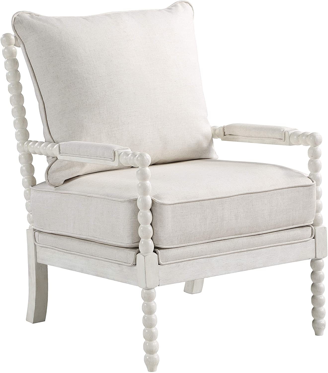 OSP Home Furnishings Kaylee Spindle Accent Chair, 26.5” W x 32.25” D x 37” H, - $422.99