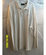Men&#39;s Shirt Greg Norman Long Sleeve Polo Light Tan Size XL - $251.08 MXN