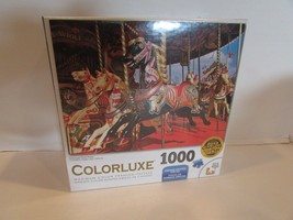 Coloruxe 1000 Pc Puzzle Carousel Dark Horse Sealed New LotP - $14.80