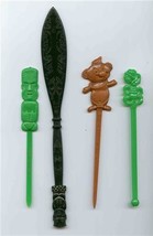 Trader Vic&#39;s Menehune &amp; Paddle + Ports of Call + More TIKI Swizzle Sticks - $34.70