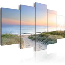 Tiptophomedecor Stretched Canvas Landscape Art - Baltic Sea In The Morning - Str - £71.93 GBP+
