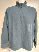 NWT Tasso Elba 1/4 Zip Pullover Men&#39;s Size XL Green Ocean Teal CBO Long Sleeve - £19.75 GBP
