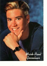 Mark Paul Gosselaar magazine pinup clipping Saved by the Bell slik hair ... - $3.50