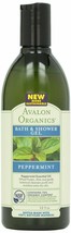 Avalon Organics Bath and Shower Gel Peppermint - 12 fl oz - £13.02 GBP