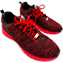 gorilla gear shoes unisex brooklyn knitted red/black sneakers M11 W13 - $499.17 MXN