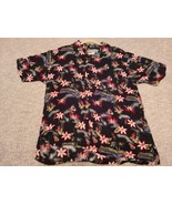 Utility Hawaiian L Shirt Tropical Floral Paradise Pocket Hula Girl Ukule... - £13.10 GBP