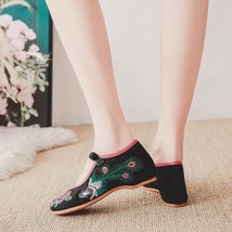 E women ballet flats old beijing chinese traditional embroidered cloth single shoes for thumb200