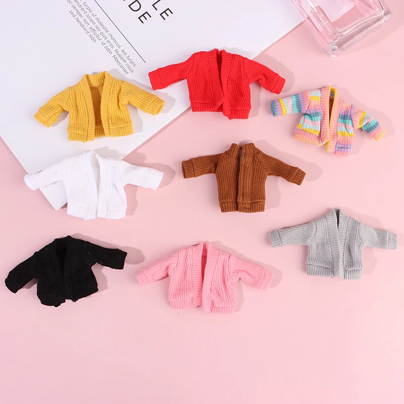 1/12 Dolls Simulation Sweater Coat Miniature Dolls Dress Up Toys Doll Clothes - £6.27 GBP