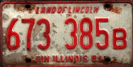 Vintage 1981 Illinois License Plate - Crafting Birthday MANCAVE Nostalgic - $28.79