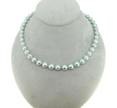 9mm Blue Akoya Strand of Pearls Necklace with 14k White Gold Clasp (#J4576) - £745.31 GBP