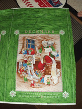 Perry Wahe Maywood Studios Dear Santa Wall Hanging Calendar Fabric Panel #17150 - £7.72 GBP