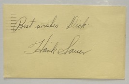 Hank Sauer (d. 2001) Signed Autographed Vintage Government Postcard GPC ... - $276.65 MXN
