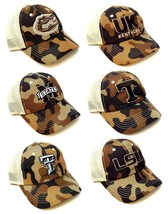 University Of Kentucky Wildcats Brown Camo Tan Mesh Trucker Snapback Hat Cap - £7.43 GBP