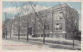 Kendallville Indiana~High SCHOOL~1919 Auburn Postcard - £4.42 GBP