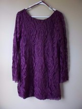 Love Fire Women Dress Size L  Large Beautiful Burgundy Lace Dress. - £14.52 GBP