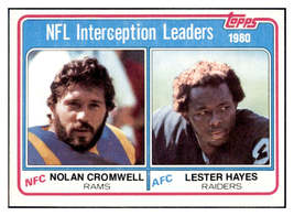 1981 Topps 1980 Interception Leaders - Cromwell &amp; Hayes League Leaders Rams &amp; Ra - £5.31 GBP