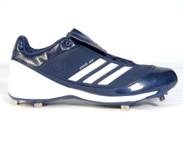 Adidas Excel 365 Dark Blue &amp; White Metal Low Baseball Softball Cleats Me... - £70.81 GBP