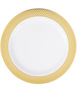 12 Pk. 9&quot; Dinner Plates China Look Masterpiece Style Wedding Disposable ... - $32.90 CAD