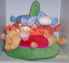 Disney Babies Winnie Pooh Tigger Eeyore Ring Toss Plush Stuffed Toys - $34.95