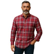 Sun River Clothing Co. Men's  Button-down Long Sleeve Shirt, size M, Red... - $11.72