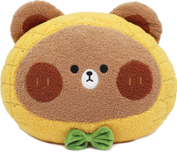 Bear Plush Pillow, 16 Inch Squishy Bear Stuffed Animal with Pineapple Pattern, S - £42.96 GBP