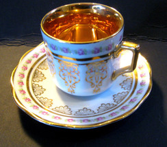 Vintage Royal Heidelberg Winterling Porcelain Demitasse Cup &amp; Saucer - $22.00