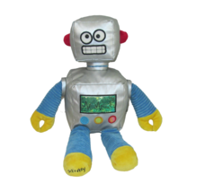 Scentsy Buddy Plush Gage The Robot 14&quot; Plus Scent Pack Stuffed Doll Silver Blue - £7.75 GBP