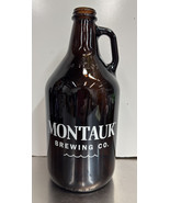 Montauk Brewery 64oz Round Amber Beer Glass Growler - Purchased At Brewery - $26.82 CAD