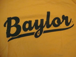 NCAA Baylor Bears College University Sportswear Fan Yellow T Shirt Size M - £12.12 GBP
