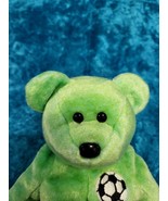 RARE!!!  Ty Beanie Baby - 1998 Kicks - The Soccer Bear - with Tag Errors... - $6.81 CAD