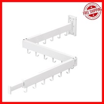 Retractable Wall-Mount Laundry Rack – Max 220 lbs with Punch-Free Install - $1,183.01 MXN