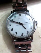 vintage Timex men&#39;s manual wind White dial Watch - £9.74 GBP
