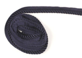 Vintage Navy Satin Twist Welting for Home Decor Pillow 3 yards USA - £7.21 GBP