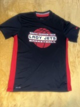 Nike Dri Fit South Georgia Tech Lady Jets  Black Red Short Sleeve shirt Size L - £11.78 GBP