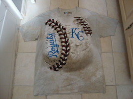 MLB Kansas City Royals Baseball Sportswear Fan Apparel Tan T Shirt Size 2XL - £13.40 GBP
