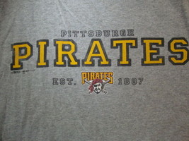 MLB Baseball Pittsburgh Pirates Logo Est. 1887 Sportswear Fan T Shirt Size L - $15.53