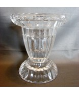 Gorham Crystal Clear Candlestick Holder Taper &amp; Votive - 4&quot; Tall - £8.78 GBP