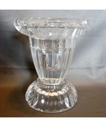 Gorham Crystal Clear Candlestick Holder Taper &amp; Votive - 4&quot; Tall - $10.99