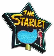 The Starlet Motel Neon Stylized Plasma Cut Metal Sign - £31.93 GBP