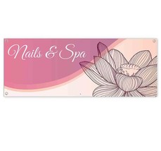 Nail And Spa Clearance Banner Advertising Vinyl Flag Sign Inv - £17.36 GBP