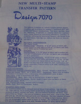 Vintage Sun Bonnet Girl Pot Holder Hot Iron Transfer &amp; Pattern Design 7070  - £4.70 GBP