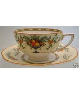 Crown Ducal Ware FINE BONE CHINA Bountiful Fruit Teacup - £18.33 GBP