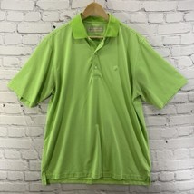 Donald Ross Polo Shirt Mens Sz M Green White Stripes  - £13.99 GBP
