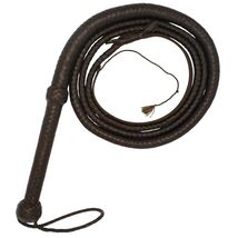 Handcrafted Genuine Leather Bullwhip, Dark Brown, 6 to 8 Feet Length, 12... - $20.99+